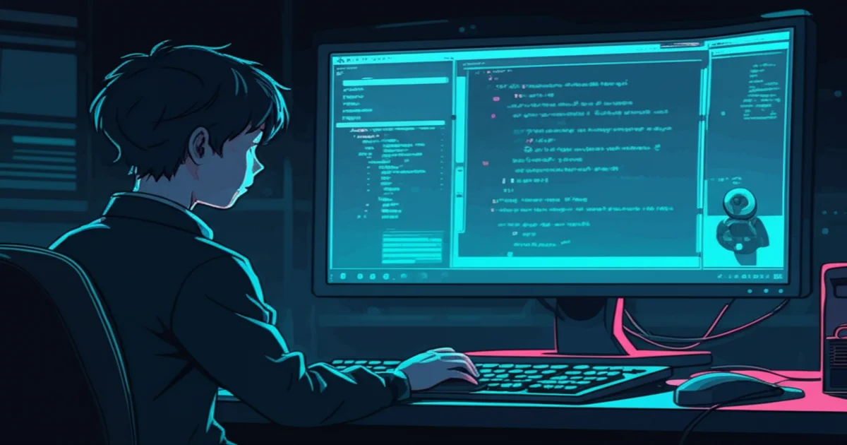 中学生がClaude Codeで開発している様子