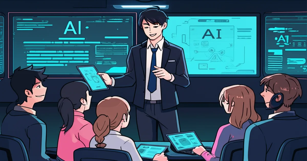 たくみがAIで開発している様子