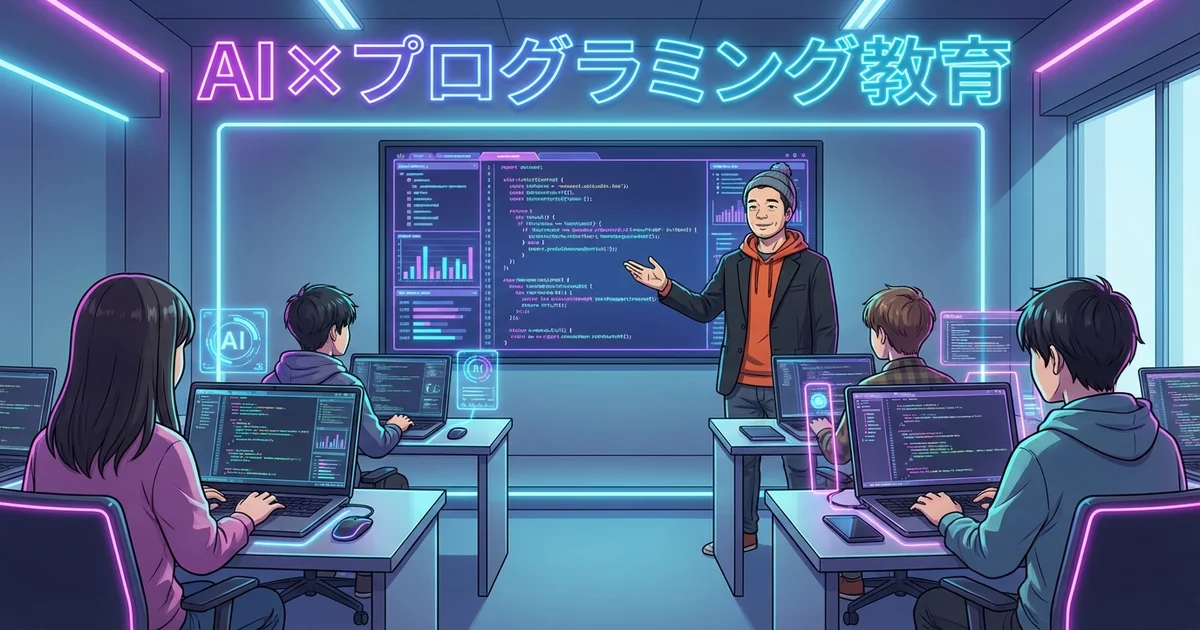 if塾の教室でAIプログラミングを学ぶ生徒たち
